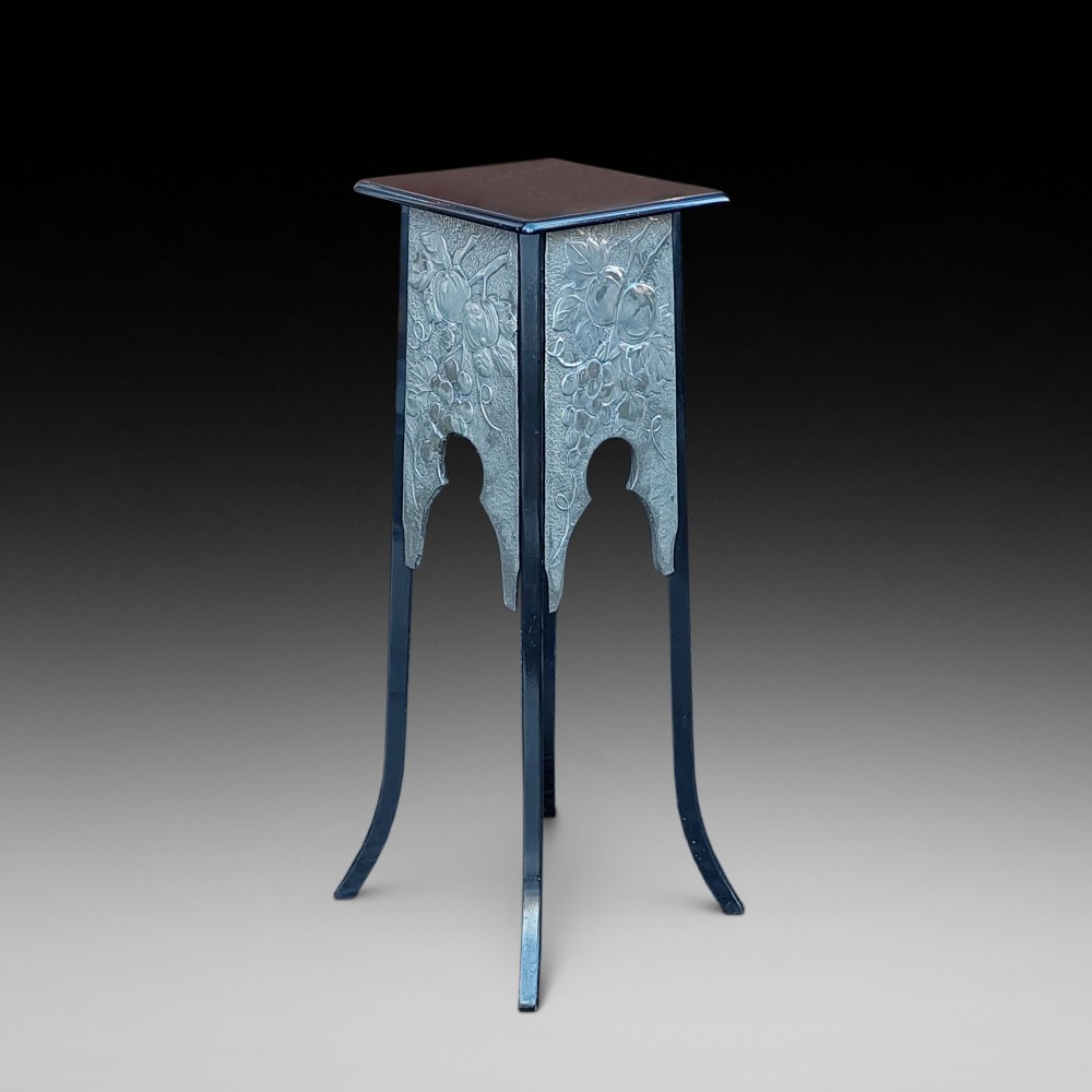 Arts and Crafts Ebonised Jardiniere Torchere Stand