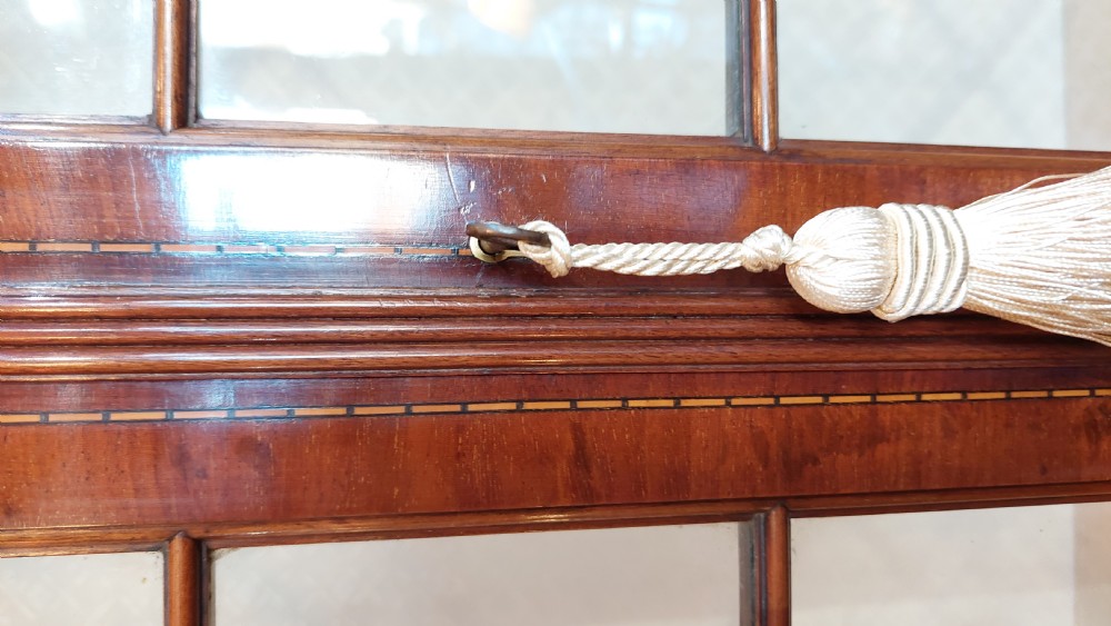 Edwardian Mahogany Display Bookcase Cabinet View III