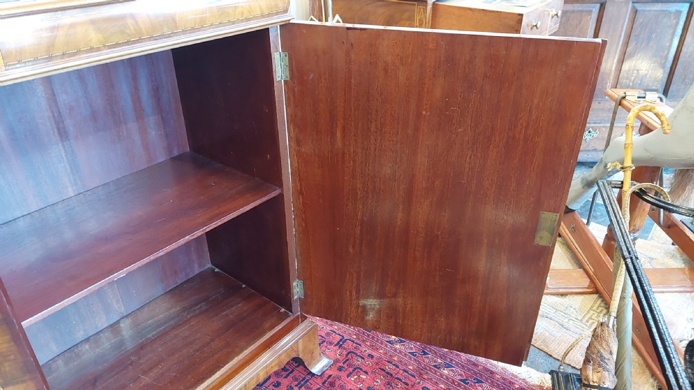 Edwardian Mahogany Display Bookcase Cabinet View VI
