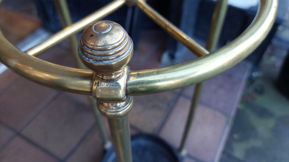 Victorian Circular Brass Stick Stand View VI