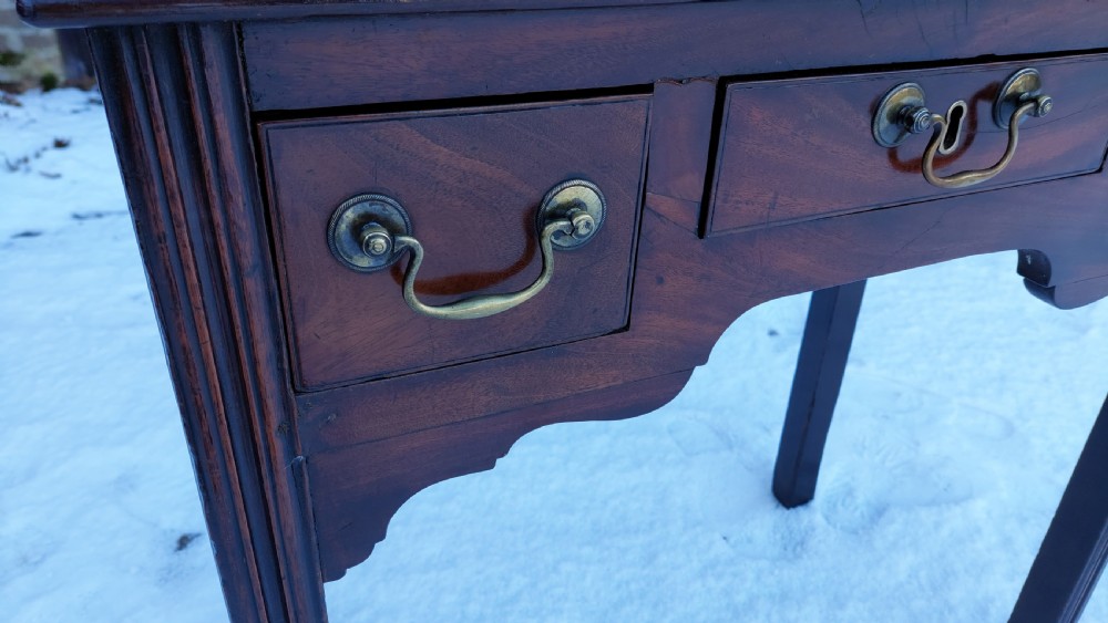 George II Mahogany Lowboy View V