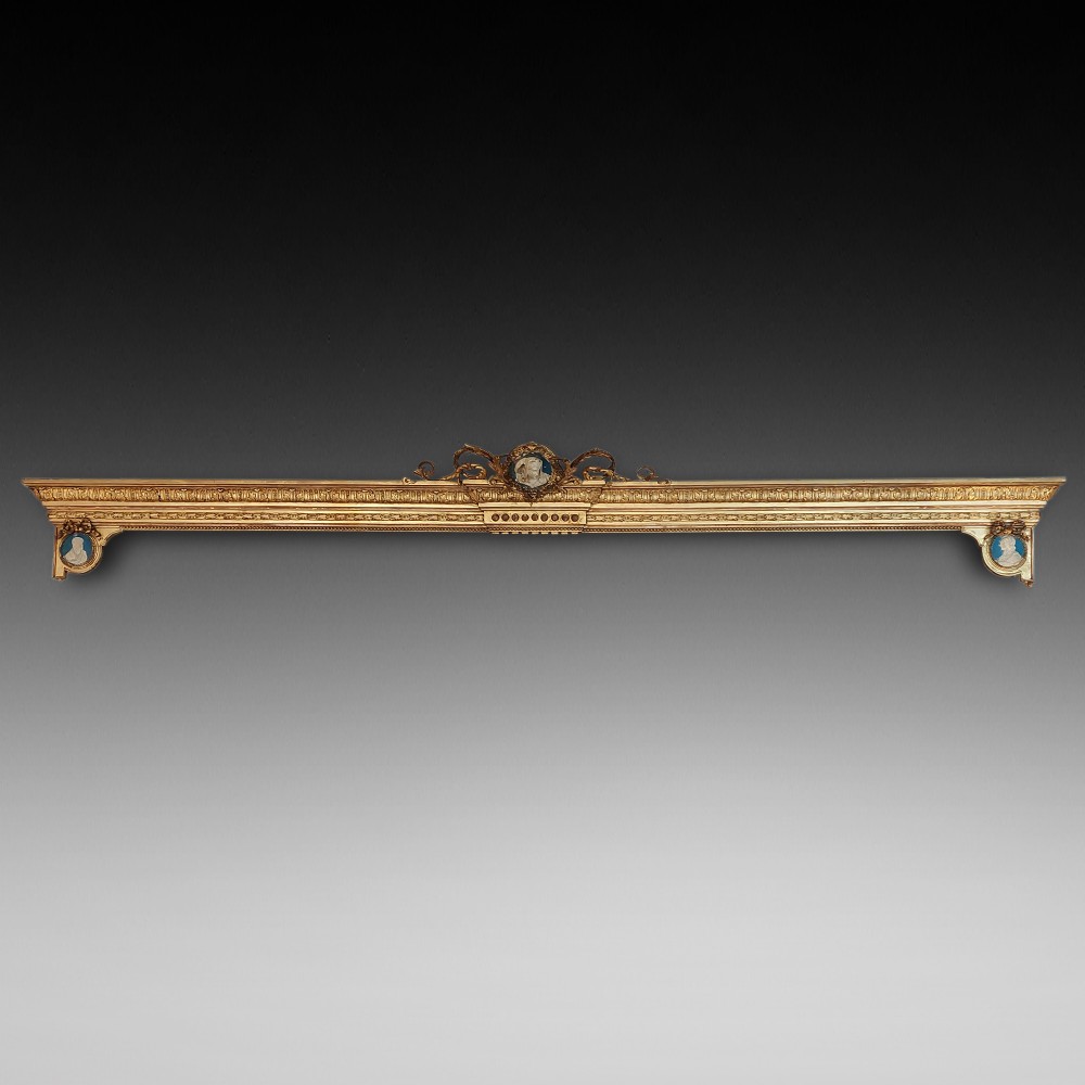 Victorian Carved Giltwood and Composition Pelmet 