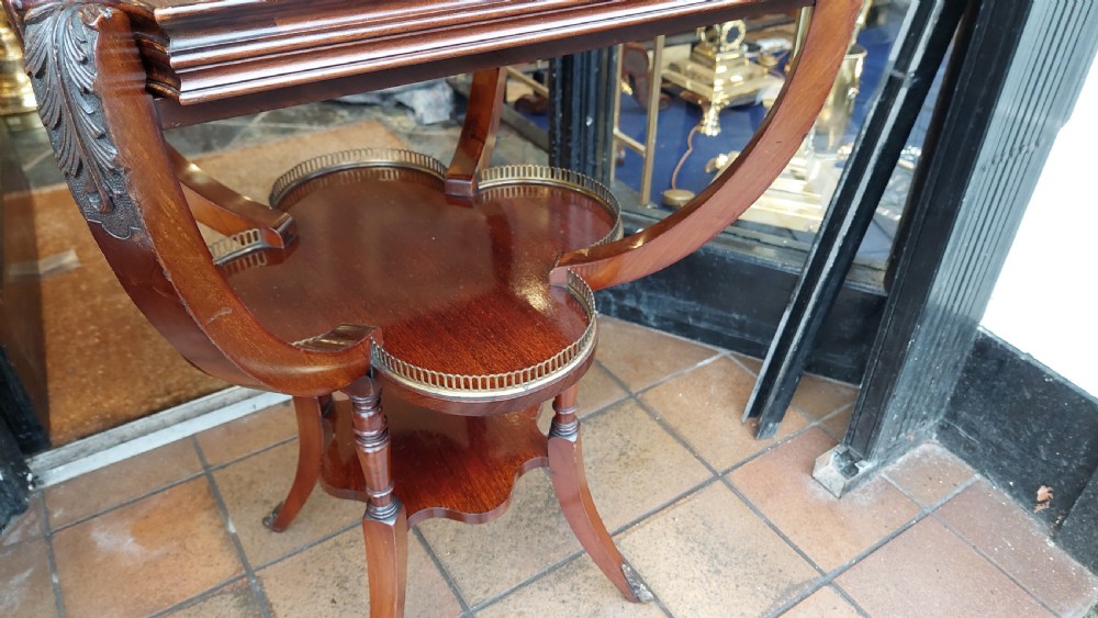 Edwardian Mahogany Drinks Occasional Table View V