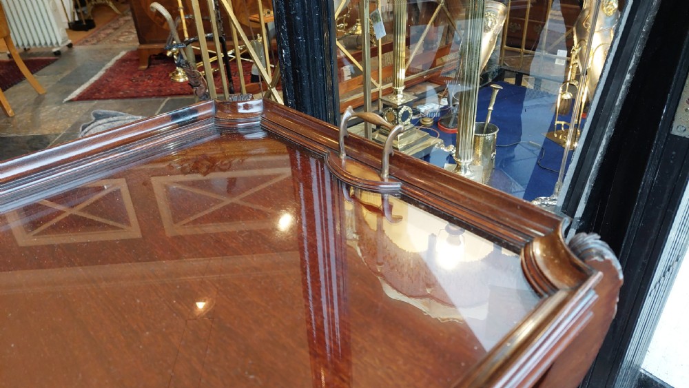 Edwardian Mahogany Drinks Occasional Table View VI