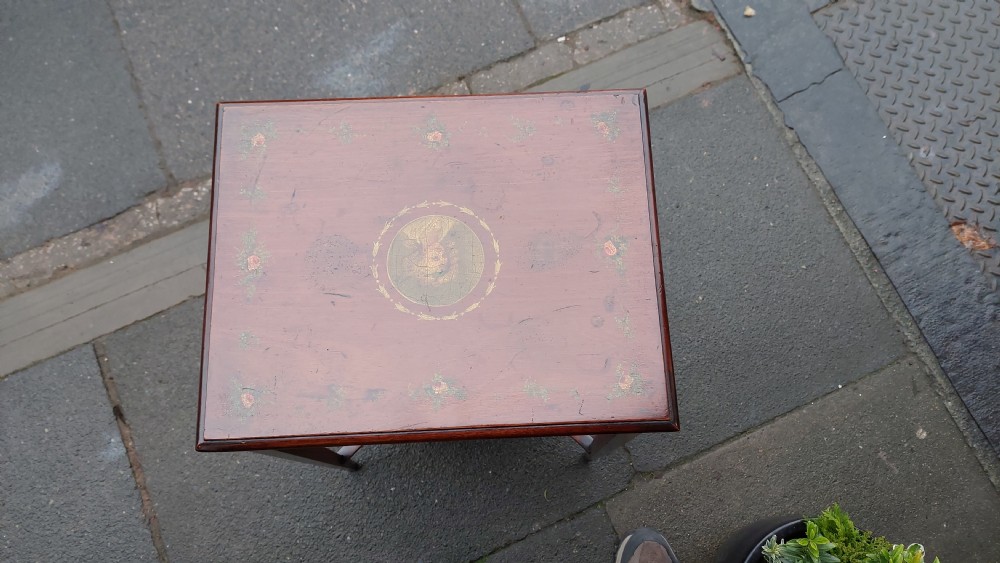 Edwardian Painted Mahogany Side Table View II