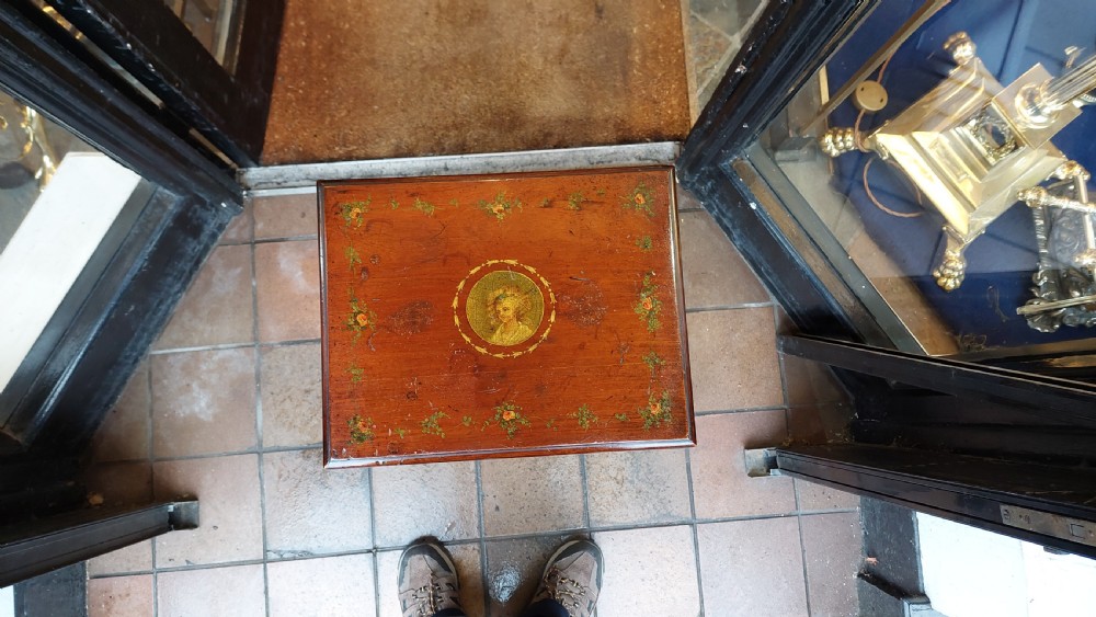 Edwardian Painted Mahogany Side Table View III
