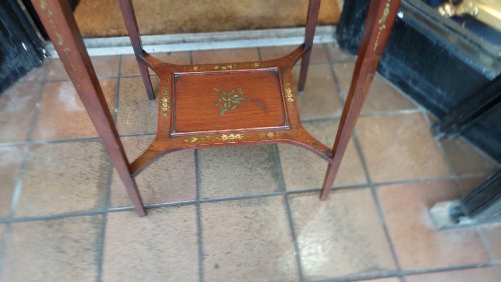 Edwardian Painted Mahogany Side Table View IV