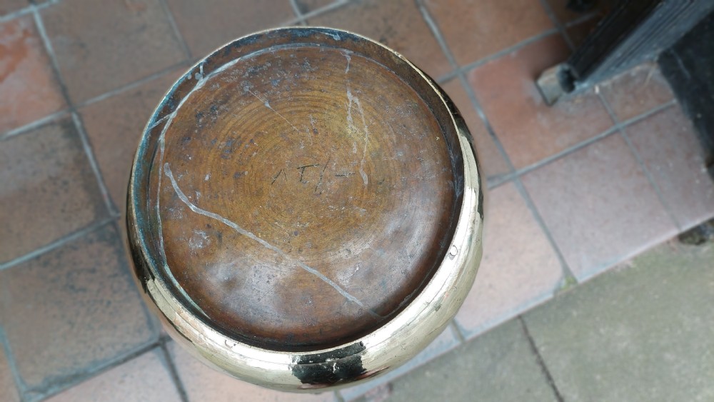 19thC Regency Brass and Copper Log Bin Planter View VI