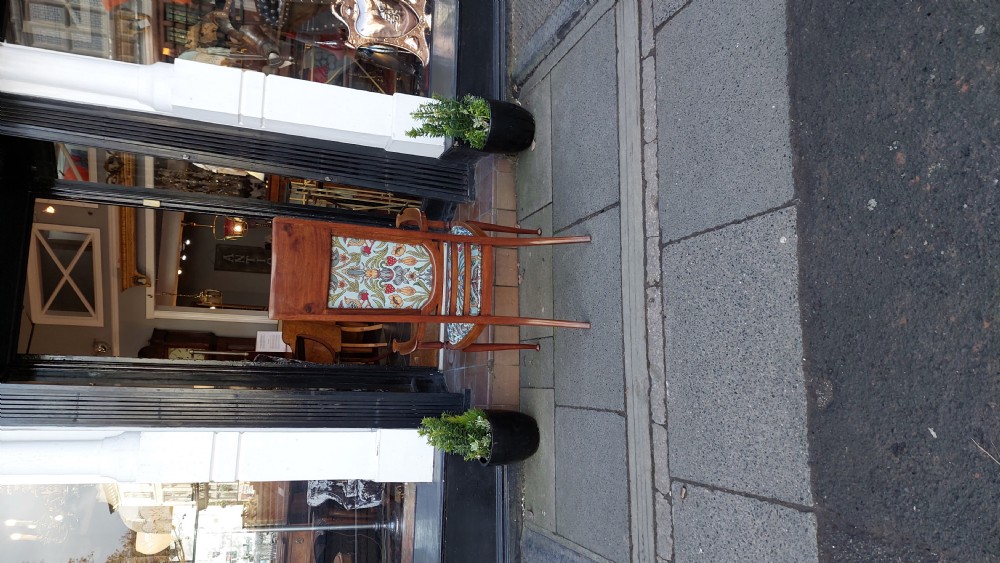 Edwardian Inlaid Mahogany Art Nouveau Armchair View VII