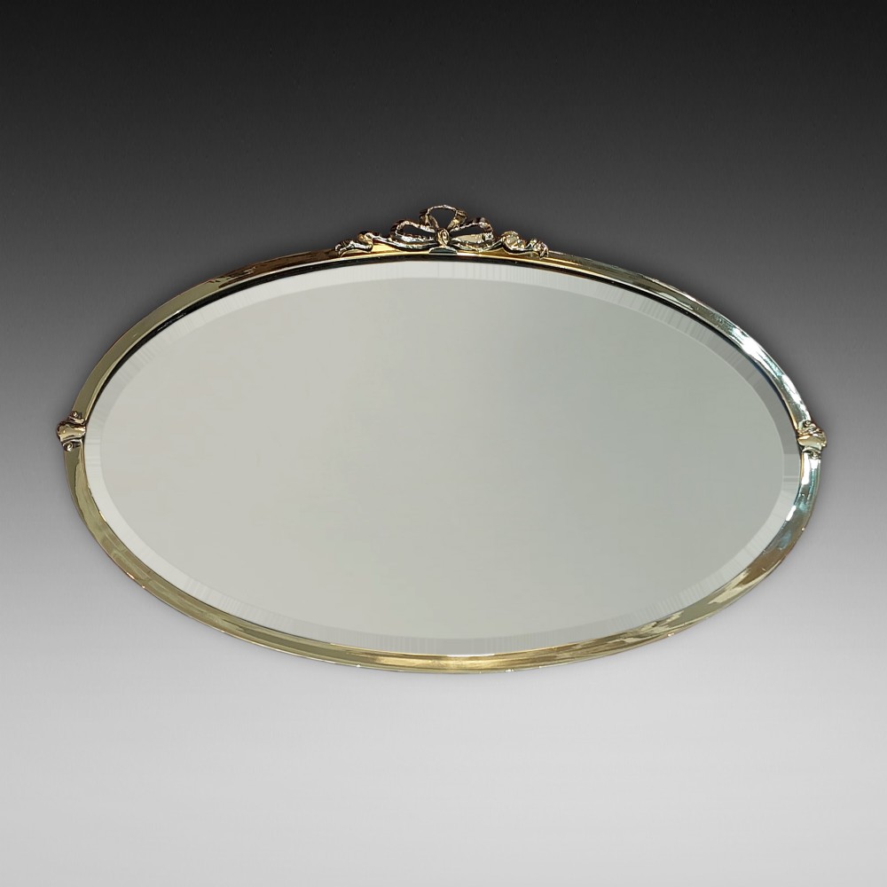 Early 20thC Brass Framed Mirror