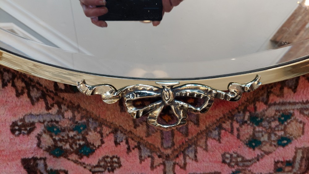 Early 20thC Brass Framed Mirror View III