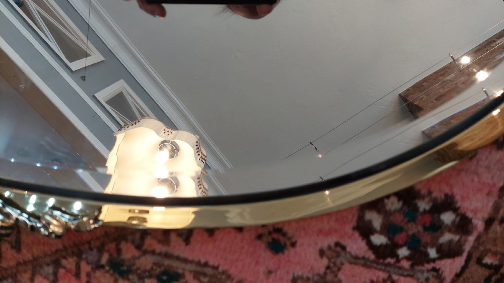 Early 20thC Brass Framed Mirror View V