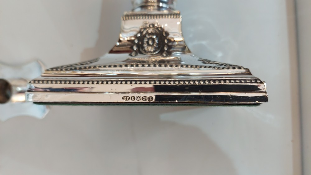 Fine Pair of Victorian Silver Plated Candlesticks View VI