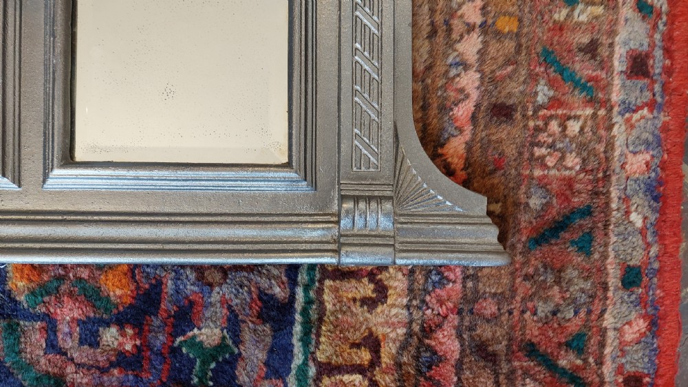Victorian cast iron overmantel mirror View IV