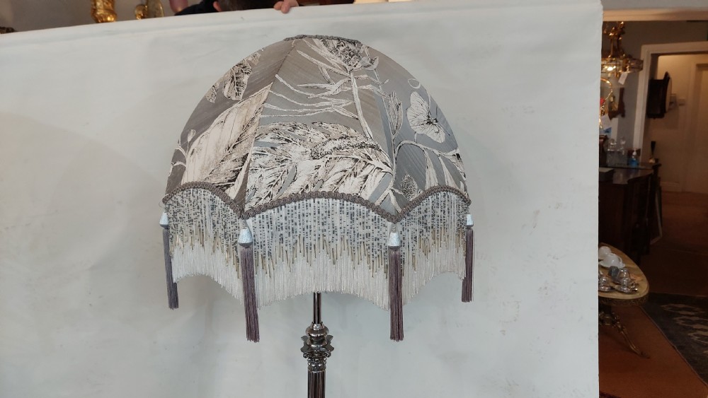 Early 20thC Silver Plated Standard Lamp View VI