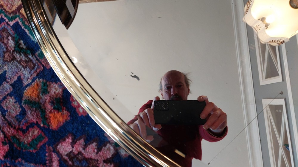 Early 20thC Brass Framed Mirror  View IV