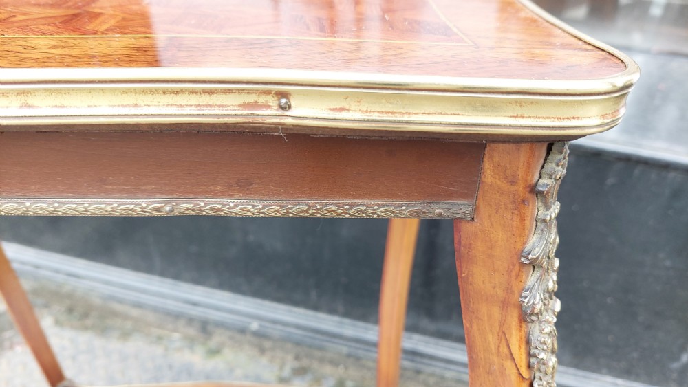 Early 20thC French Parquetry Table View VI