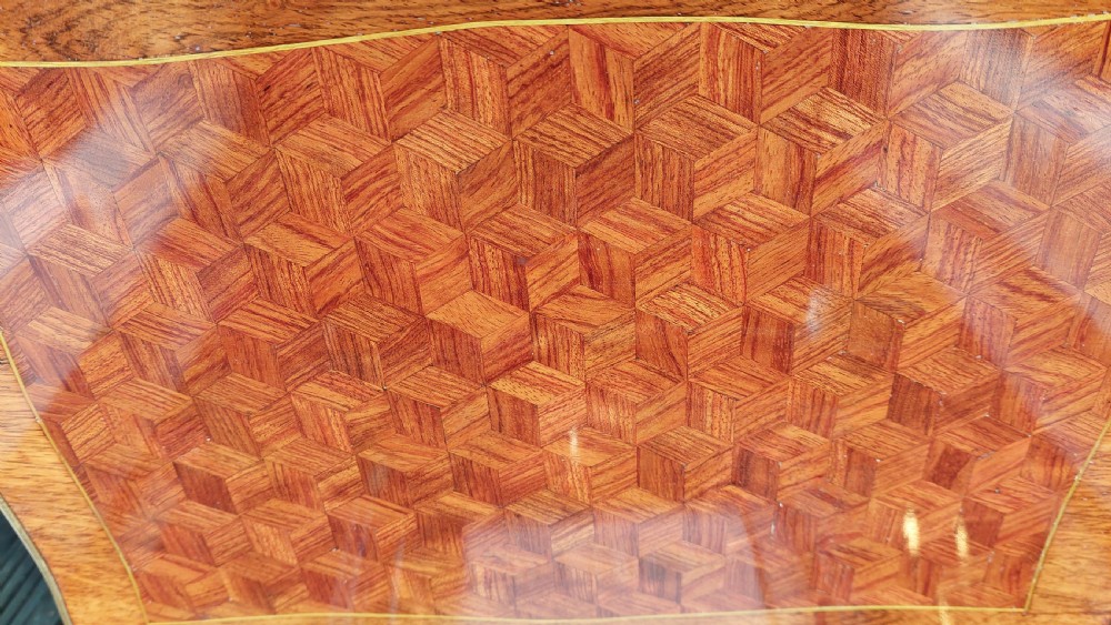 Early 20thC French Parquetry Table View IX
