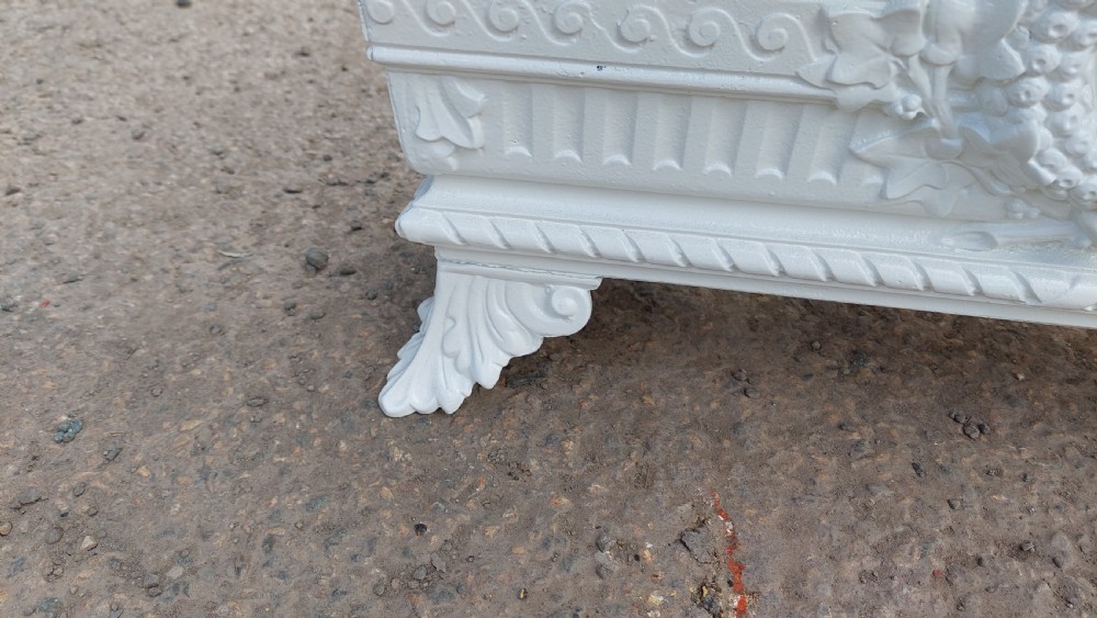 Victorian Trough Cast Iron Planter View V