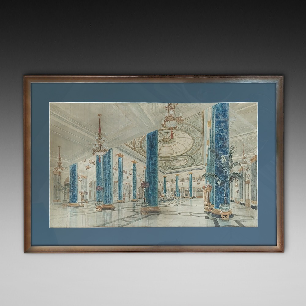 Early 20thC Watercolour & Ink Drawing