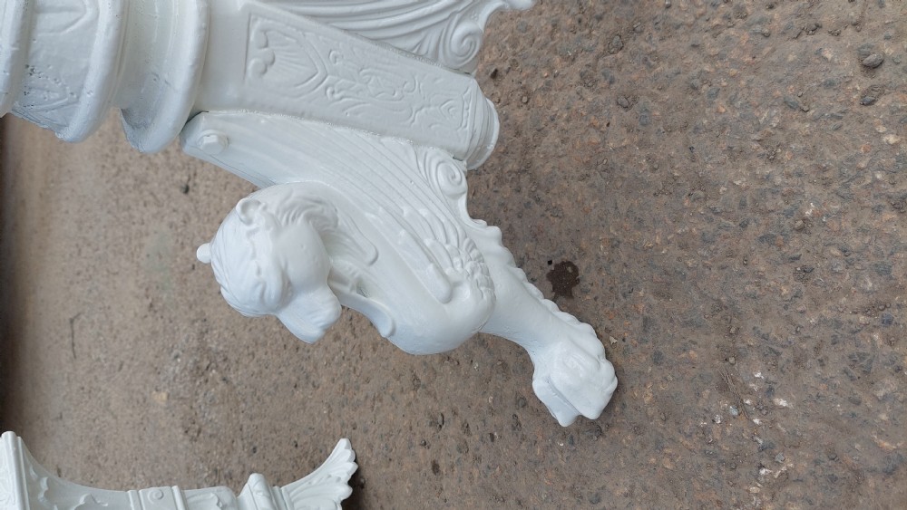 Pair of Victorian Cast Iron Torcheres View V