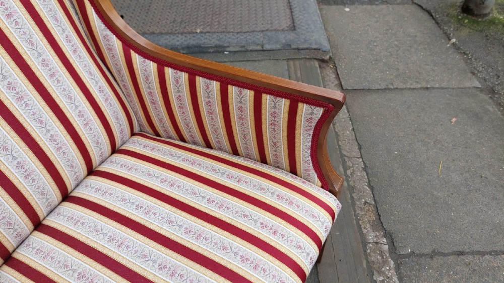 Late 19thC Sheraton-style Mahogany Armchair View IV