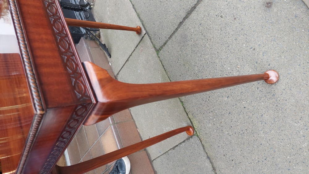 Late 19thC Chinese Chippendale Style Silver Table View IV
