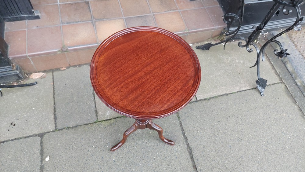 Edwardian Mahogany Occasional Wine Table View V