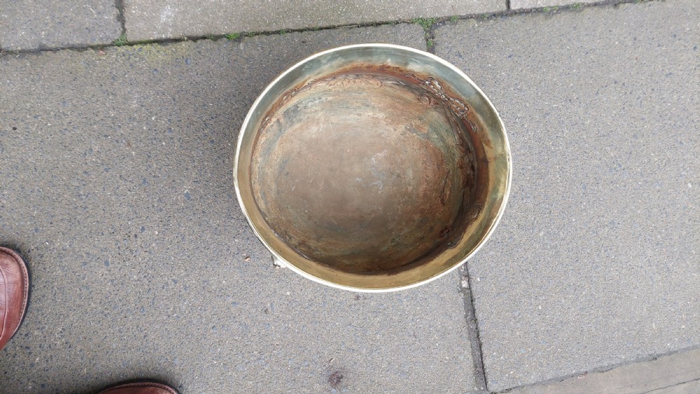Late 19thC Brass Planter Planter Jardiniere View V