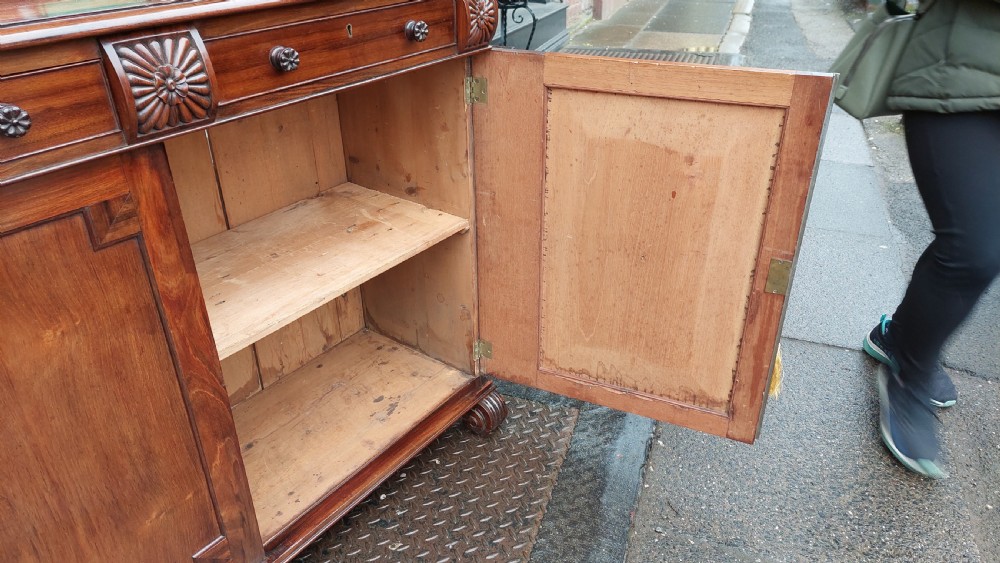 Regency Goncalo Alves Chiffonier Cabinet View IX