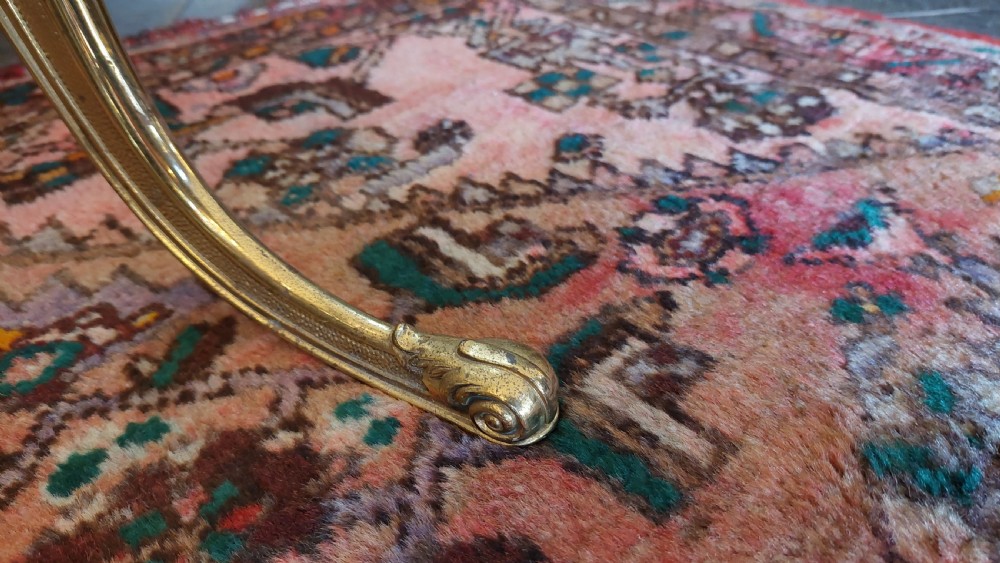 Early 20thC Brass Cheval Mirror View II