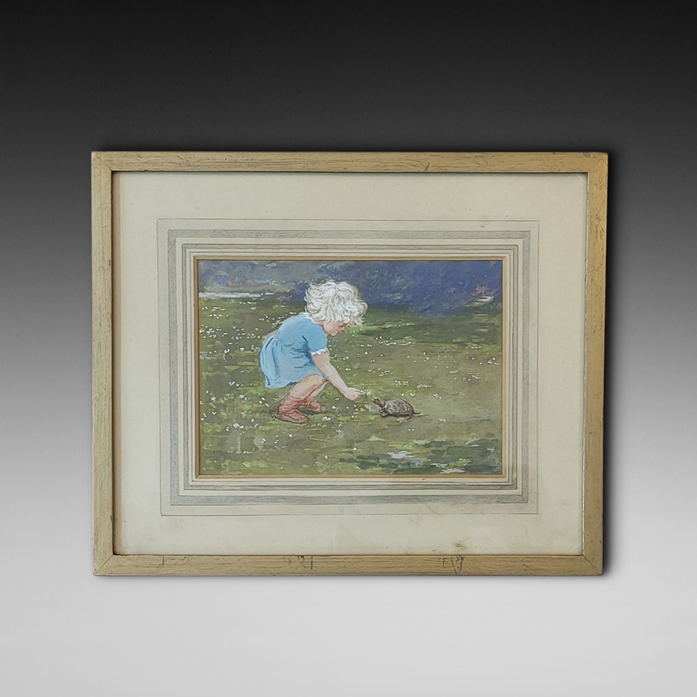 Mr Tortoise of Trinity - ESTELLA CANZIANI RBA (1887-1964) watercolour