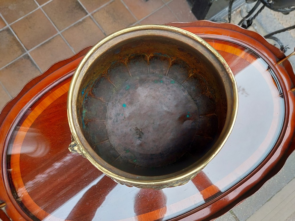 Victorian Brass Jardiniere Planter View III