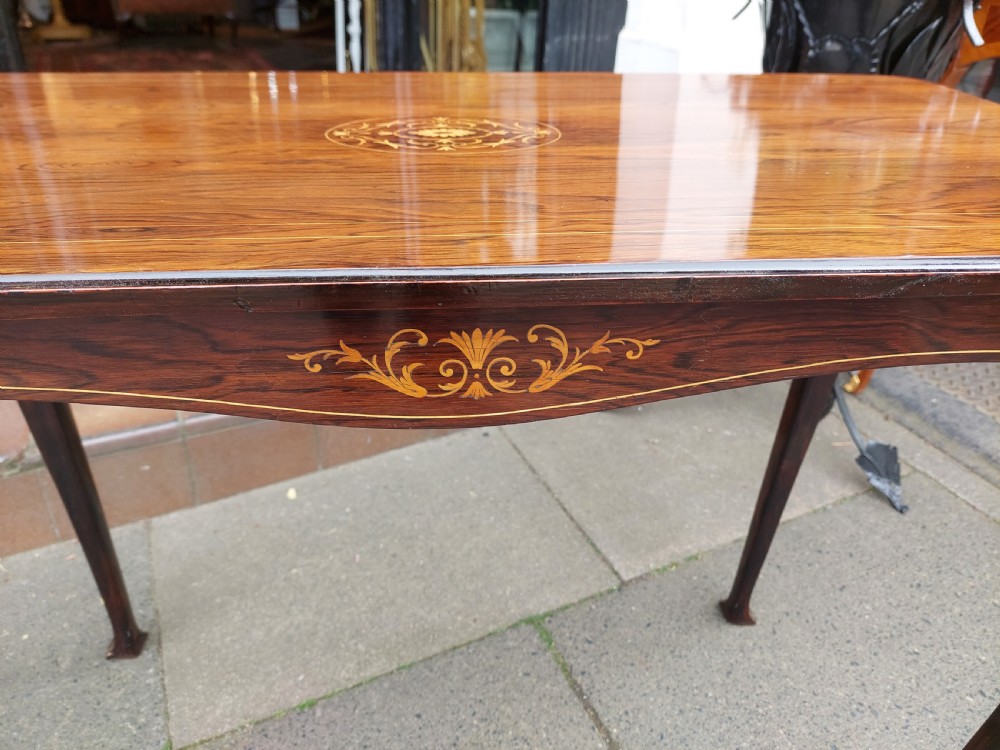 Edwardian Rosewood Hall Window Table View II