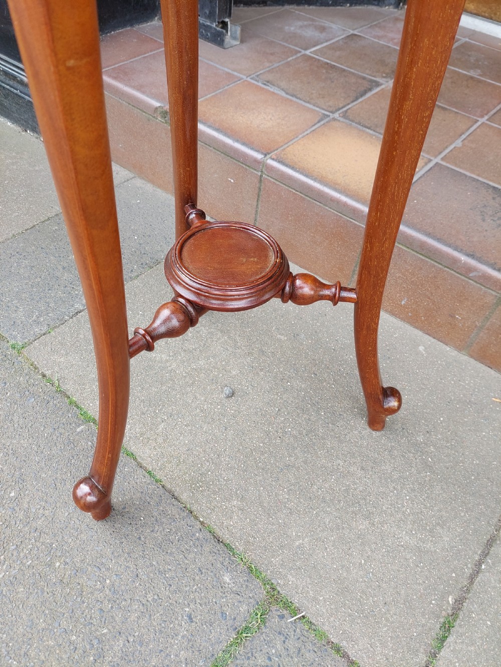 Edwardian Inlaid Mahogany and Brass Jardiniere Planter View IV