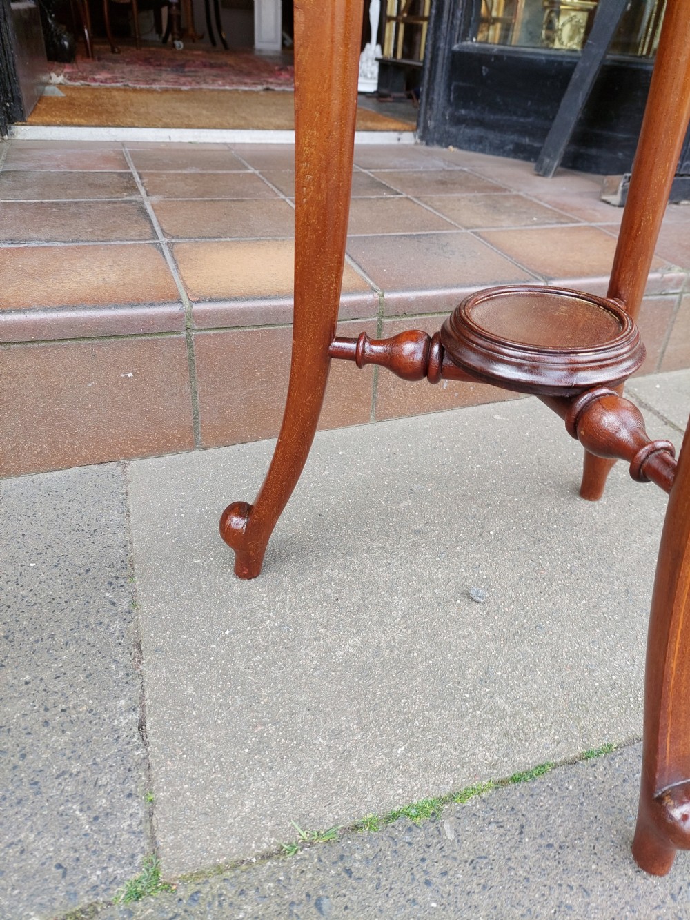 Edwardian Inlaid Mahogany and Brass Jardiniere Planter View V