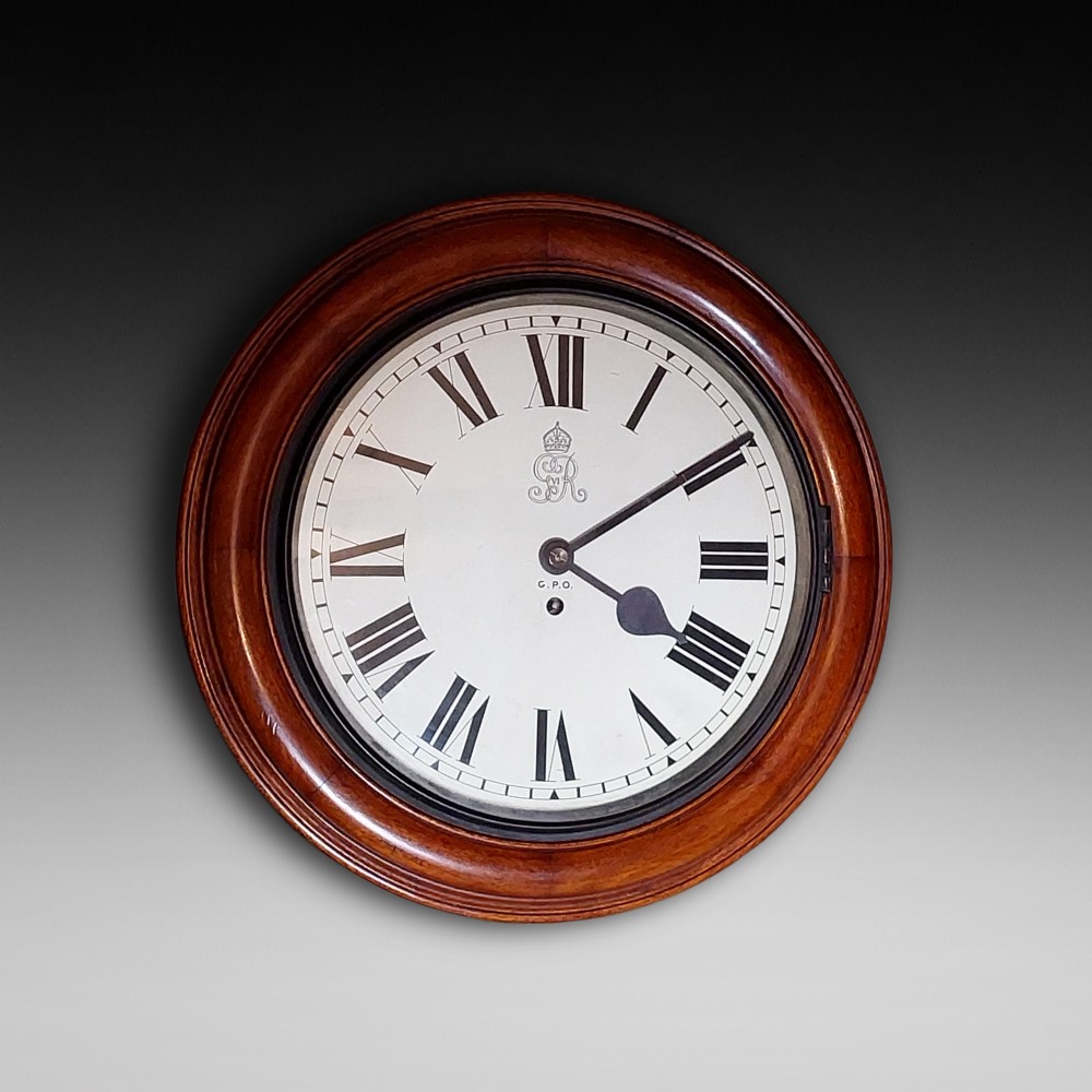 George VI Post Office Fusee Dial Clock