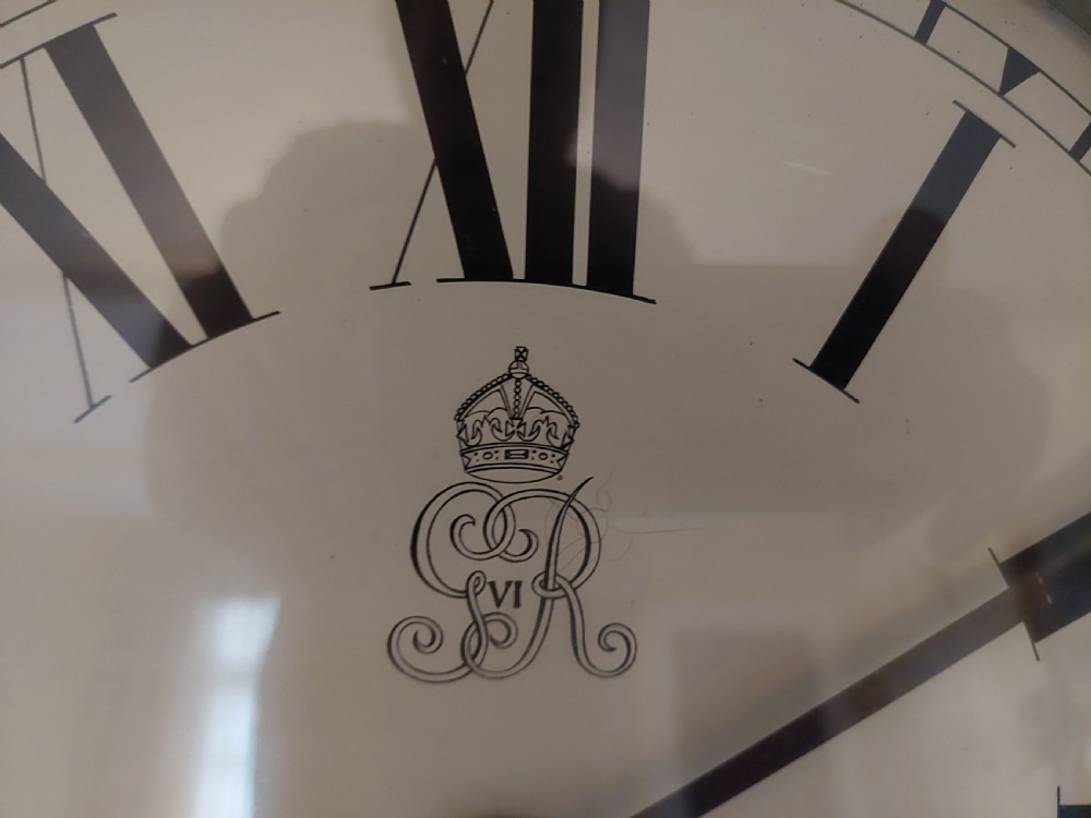 George VI Post Office Fusee Dial Clock View IV