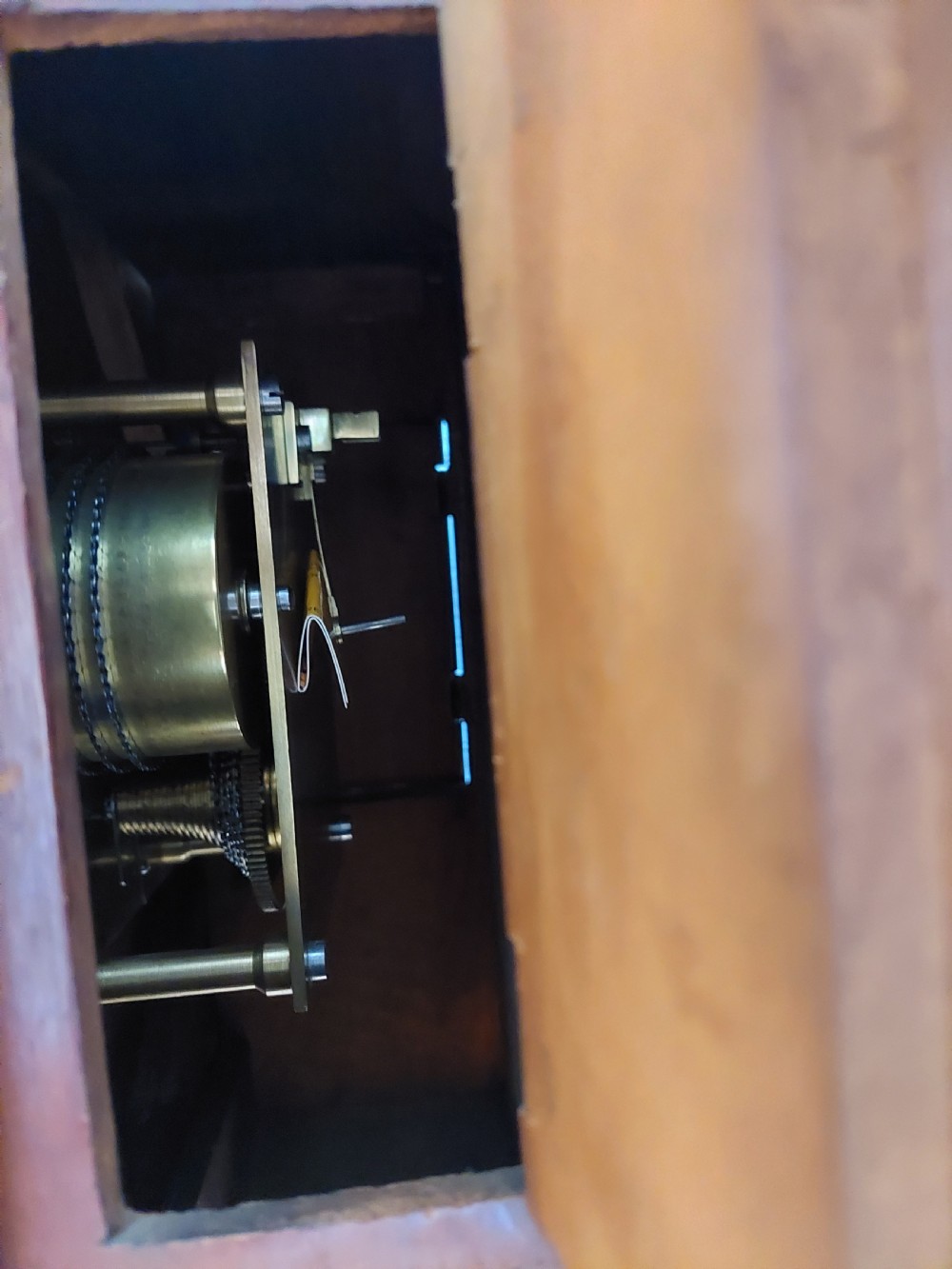 George VI Post Office Fusee Dial Clock View V