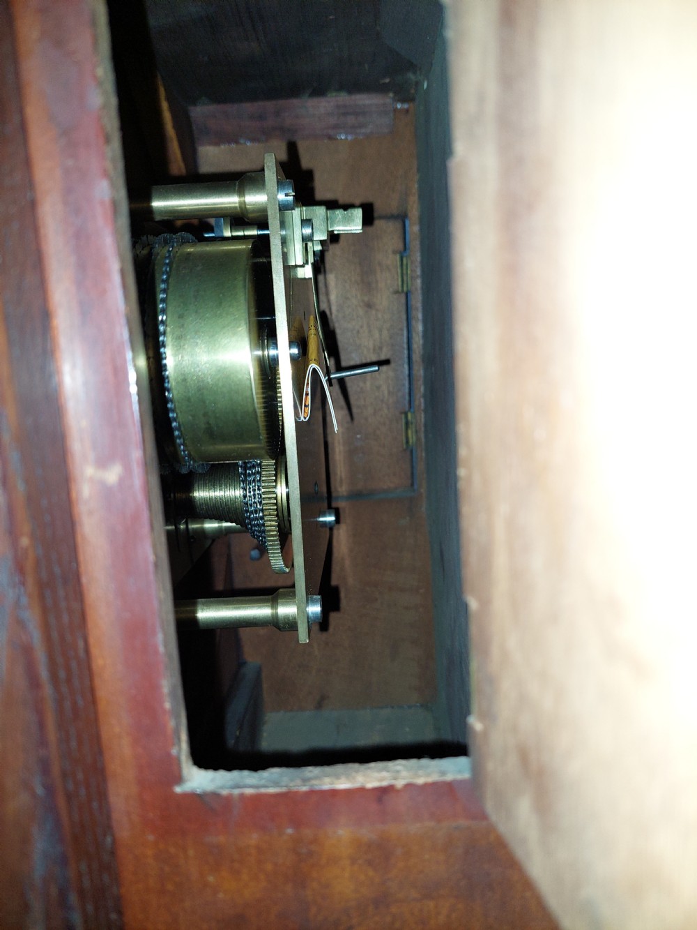 George VI Post Office Fusee Dial Clock View VII