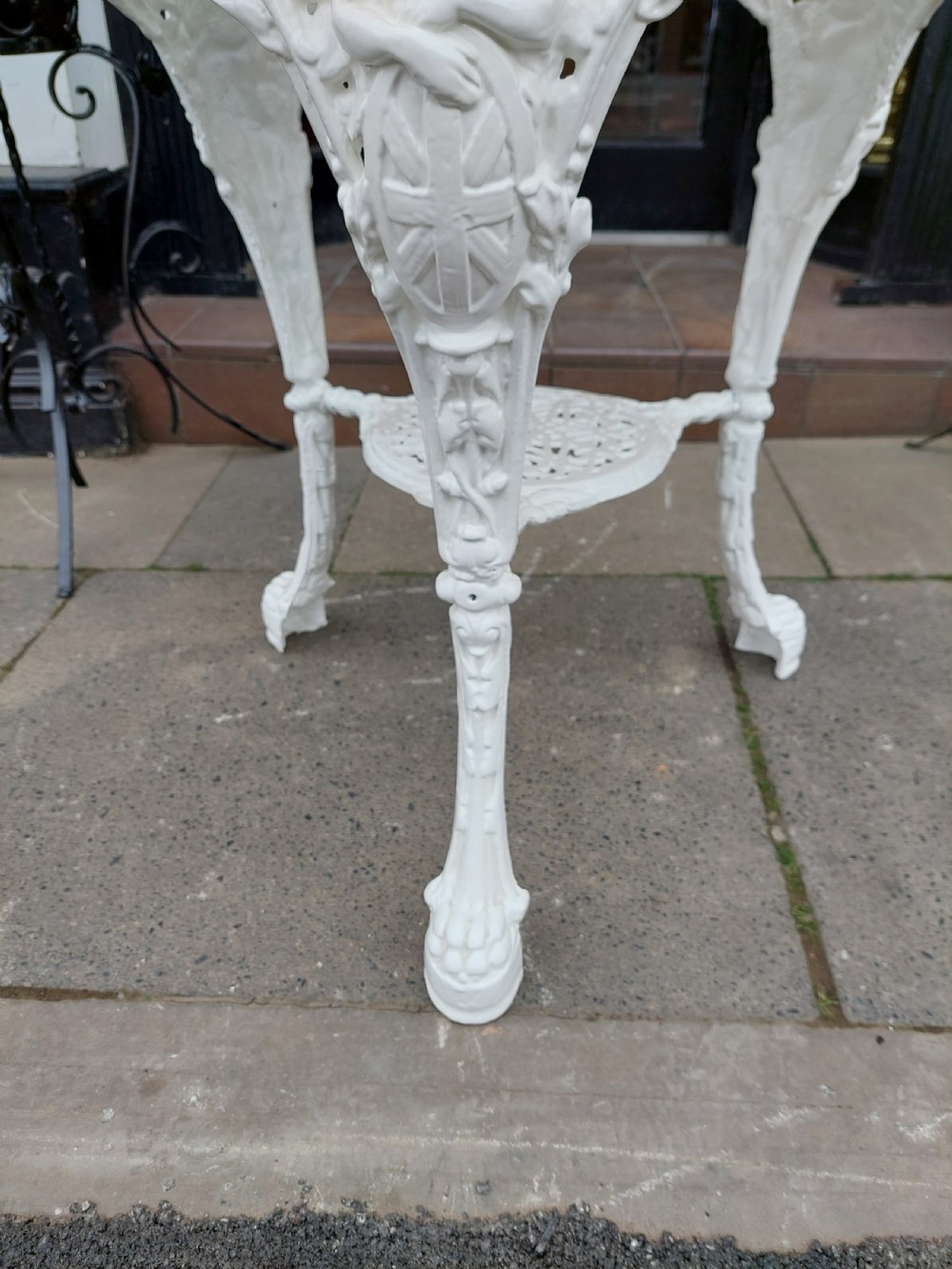 Victorian Painted Cast Iron Circular Pub Garden Table View III