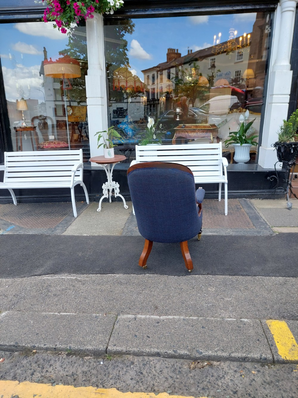 William IV Rosewood Easy Arm Chair View IX
