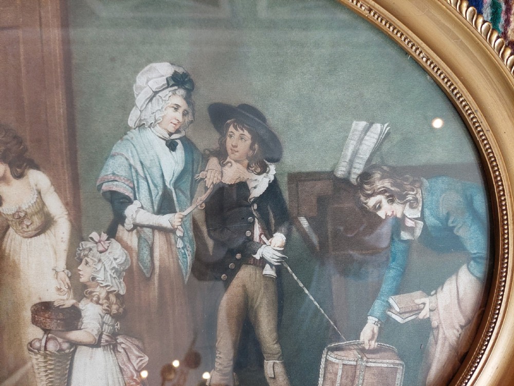 Pair of Late George III Tinted Engravings View II