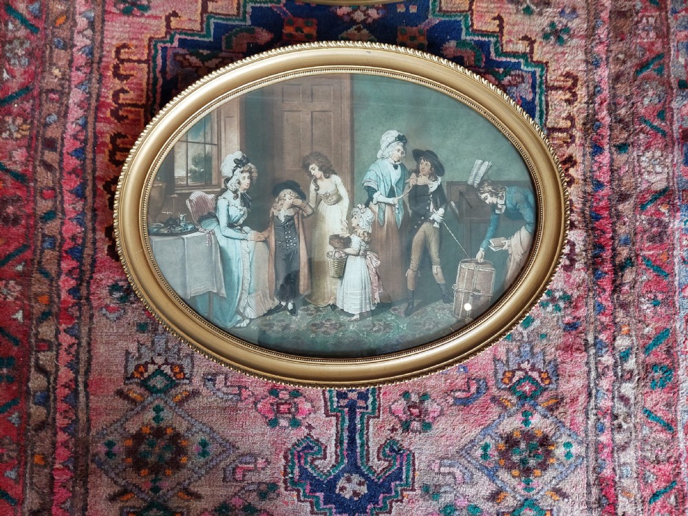 Pair of Late George III Tinted Engravings View VII