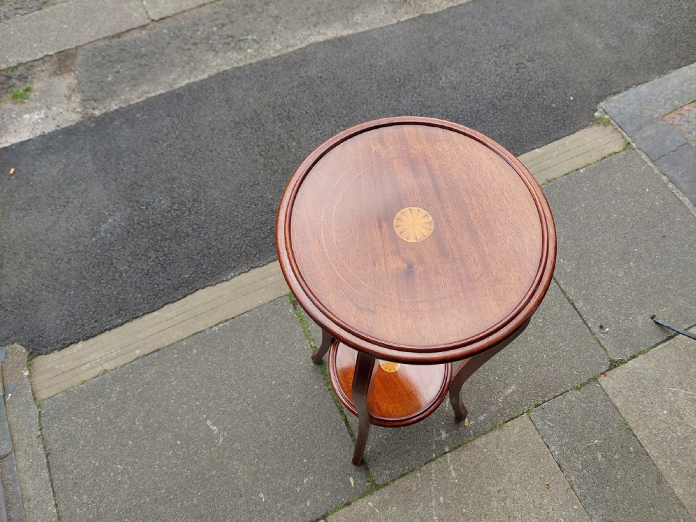 Edwardian Mahogany Torchere Stand View II