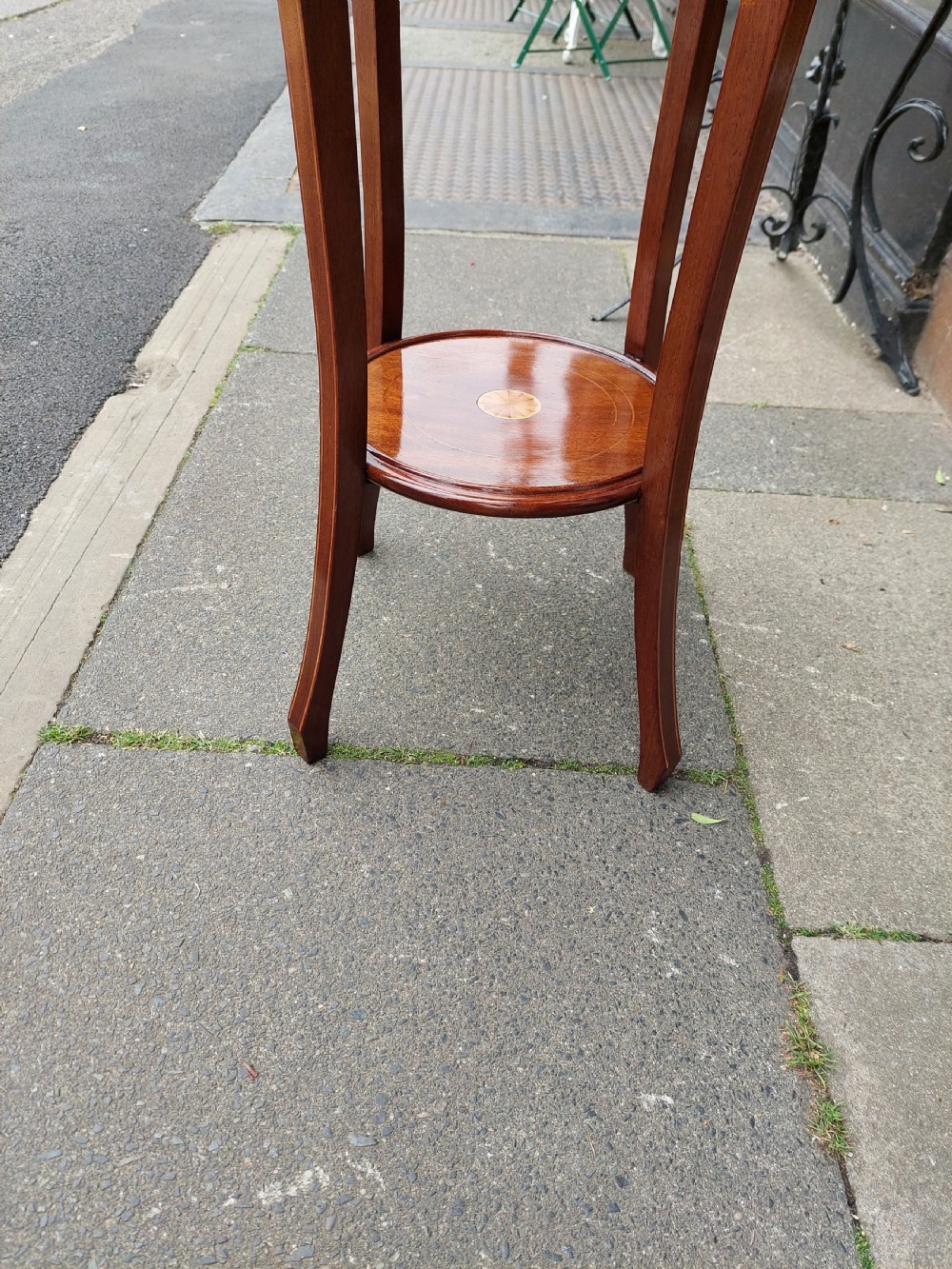 Edwardian Mahogany Torchere Stand View IV