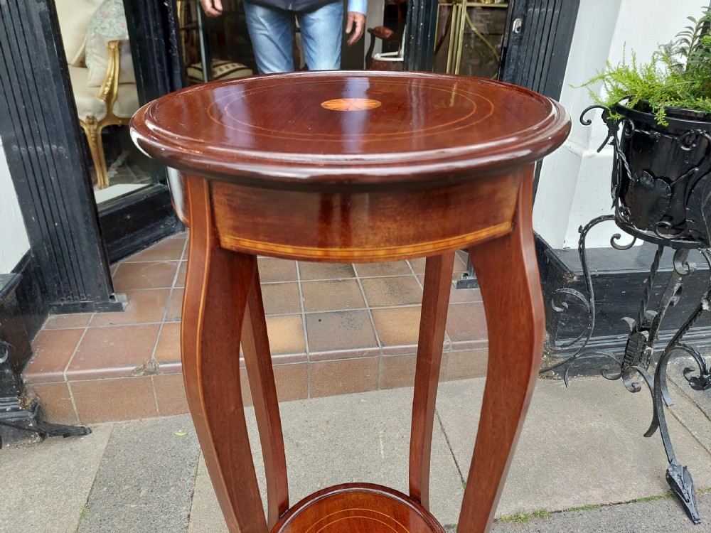 Edwardian Mahogany Torchere Stand View VI