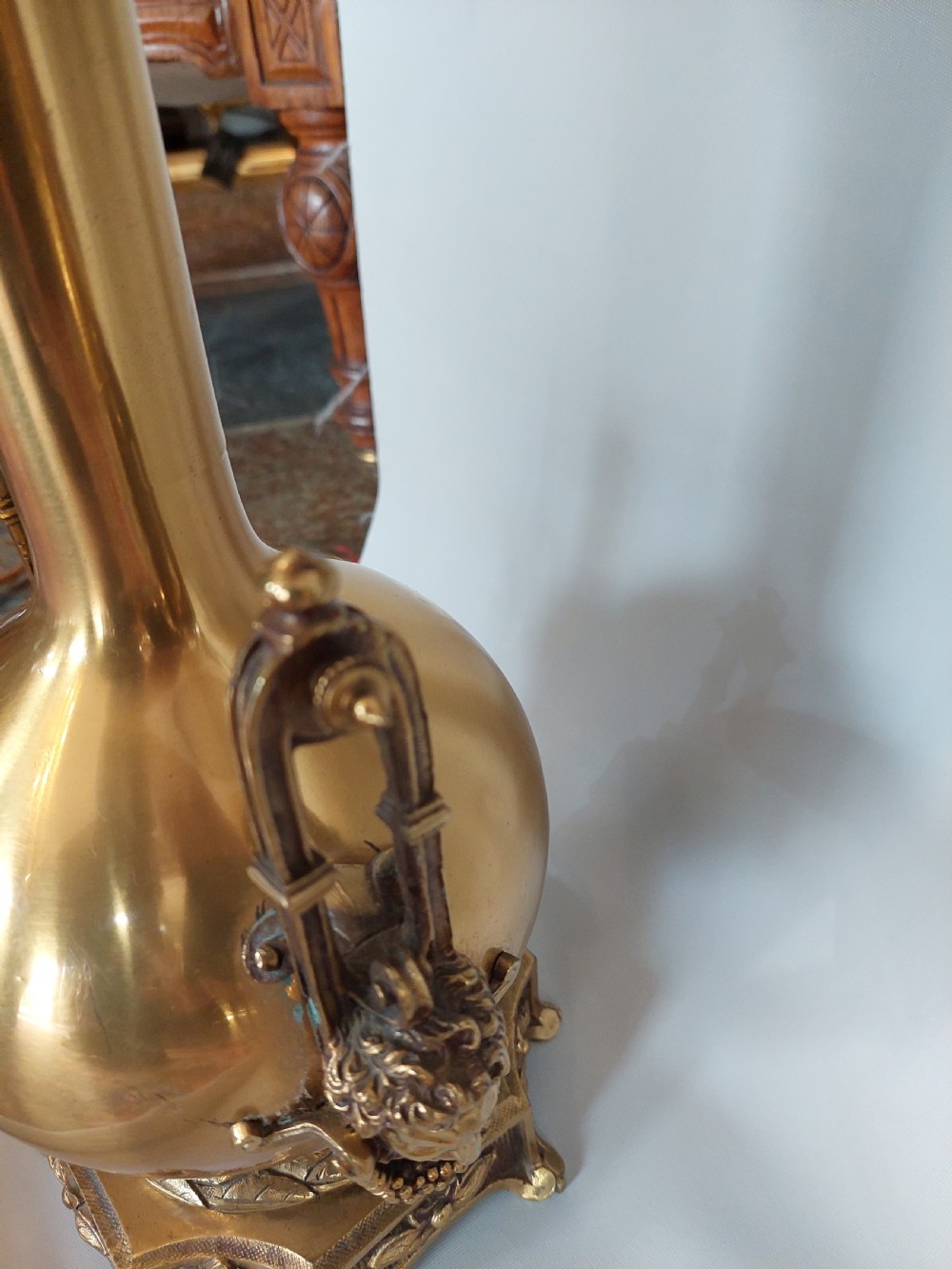 Pair of Early 20thC Brass Table Lamps View VII