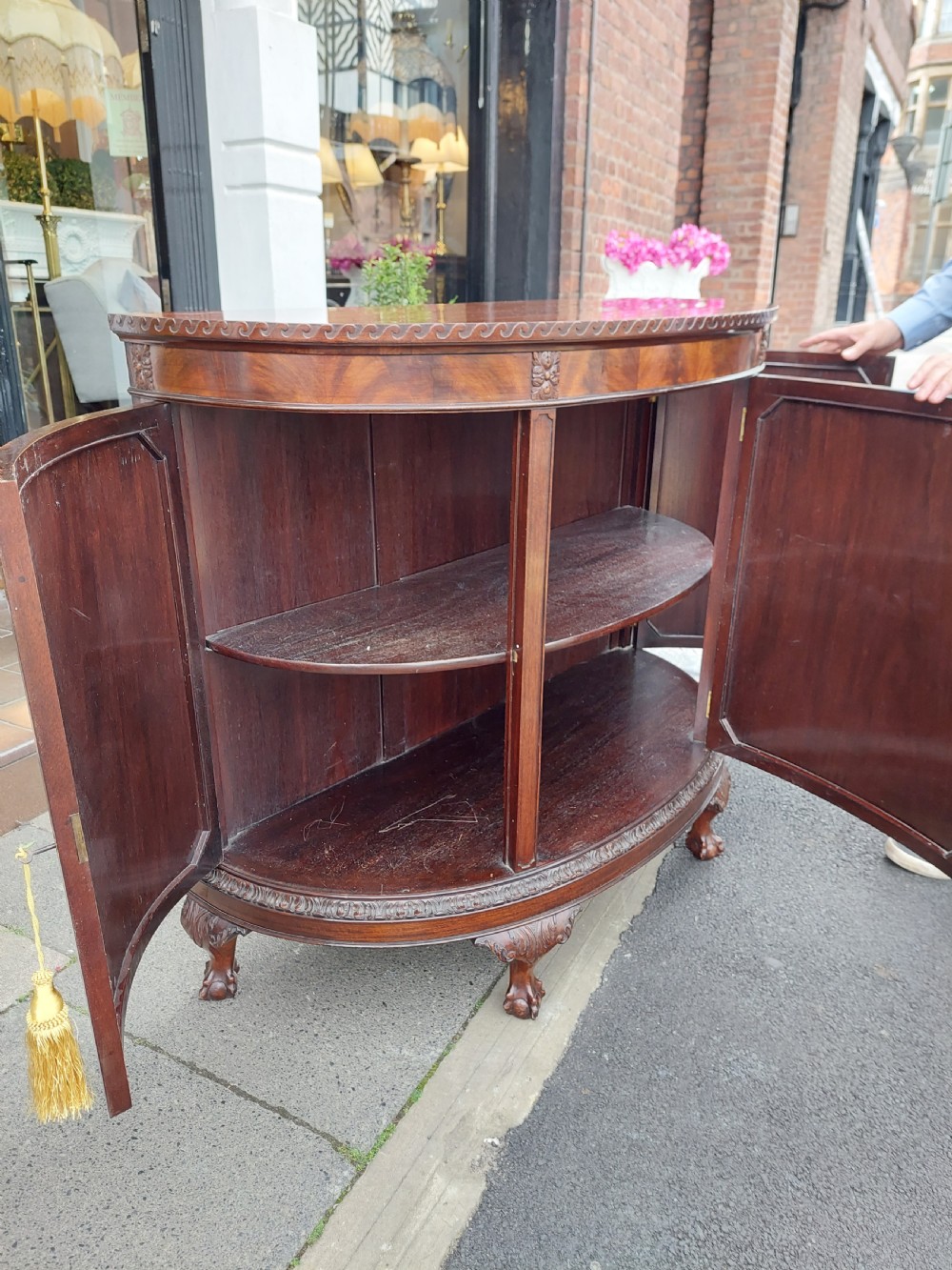 Early 20th Century Mahogany Drinks Side Cabinet View XI