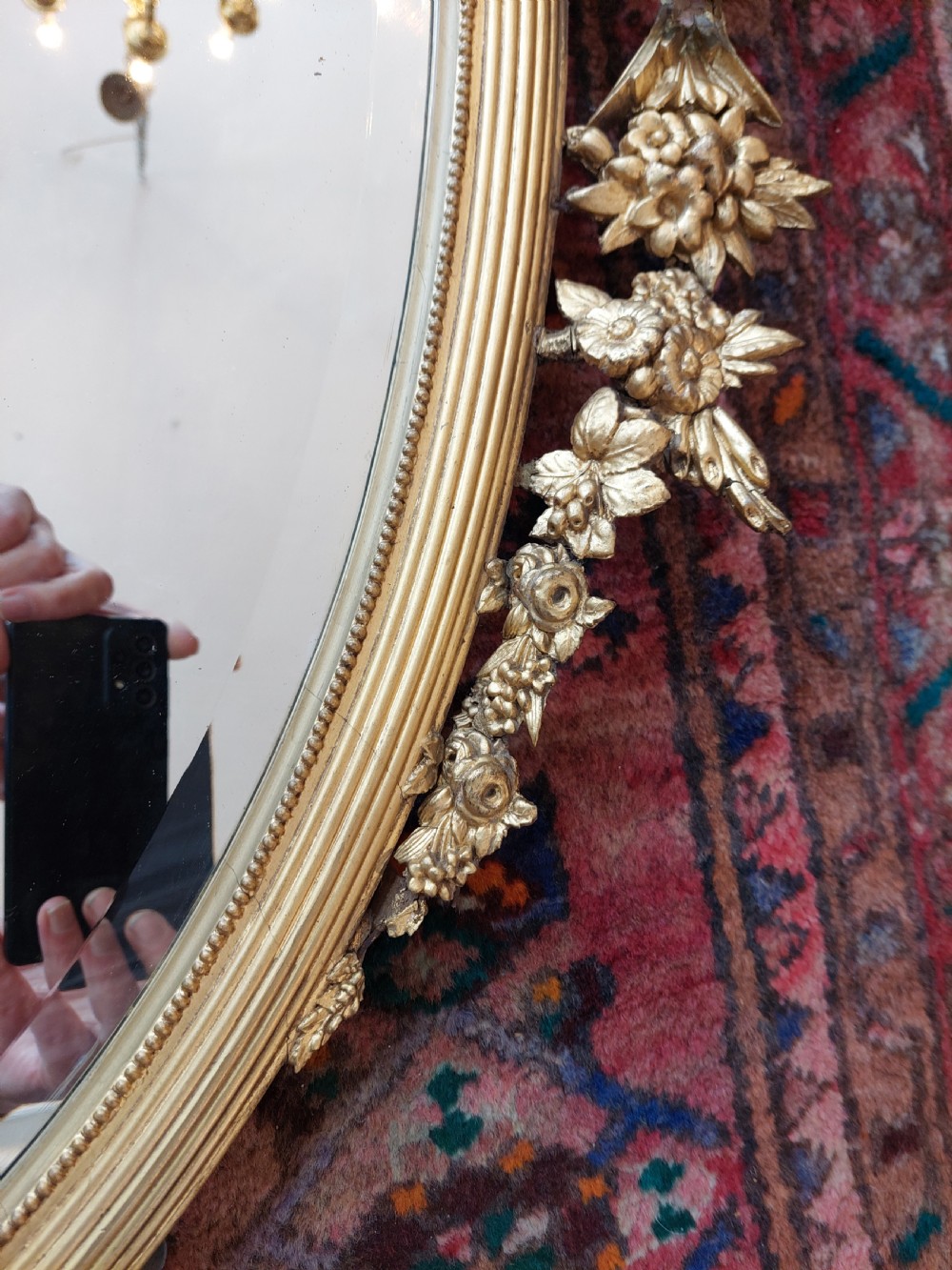 Victorian Giltwood Wall Mirror View V